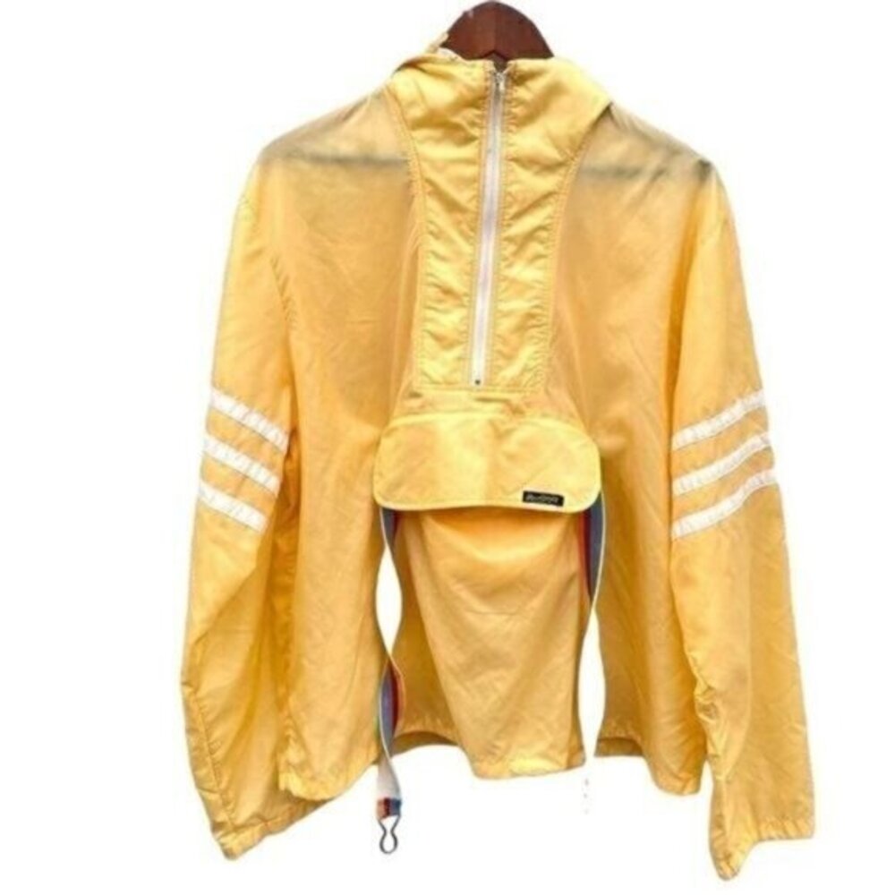 Vintage Rawlings Windbreaker Hoodie Jacket Size Large Lightweight Active Rainbow